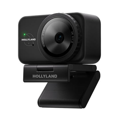 Hollyland Lyra Webcam UHD 4K Webcam for PC, 1/1.5" Sensor, Auto Framing, PDAF, Control for Live Streaming, Video Calls, Gaming, Works with Zoom, Teams, Twitch & More - style: Solo