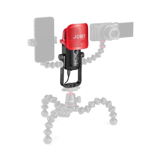 Joby Wavo POD USB Condenser PC Microphone for Streaming, Podcasting, Mute and Gain Controls, Live Monitoring, Plug & Play for PC and Mac, ASMR Microphone, Condenser Microphones