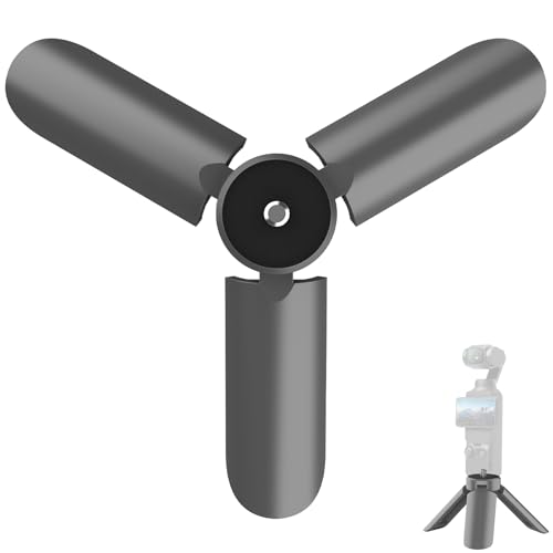 GeeRic Mini Tripod Compatible with DJI OSMO Pocket 4/3, Stable Portable Pocket Stand, Desk Small Handheld Selfie Stick with 1/4" Screw Gray - color: Gray