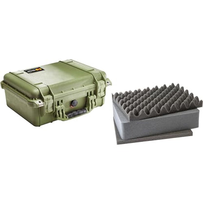Pelican 1450 OD Green Equipment Case with Foam 13" x 16" x 6.88"