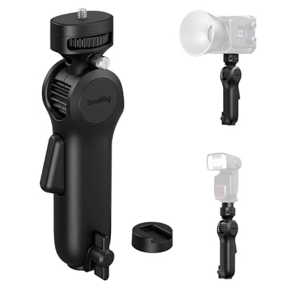 SmallRig Quick Adjustment Light Stand Adapter, One-Button 180° Pitch Adjustment, 3kg Load Capacity, for COB Video Light/Camera/Phone Clips, for On-Camera Flash, 5181