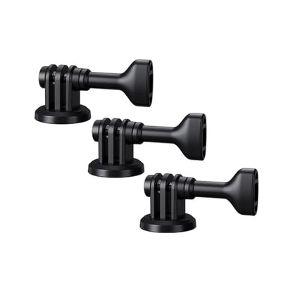 JJC 3-Pack 1/4"-20 Tripod Mount Adapter for GoPro Go Pro Hero 13 12 11 10 9 8 7 6 5, DJI Osmo Action 4 3, AKASO, Insta360 Ace Pro & More Action Cameras on Standard 1/4"-20 Tripod Selfie Stick Monopod - size: Tripod Mount (3-Pack)
