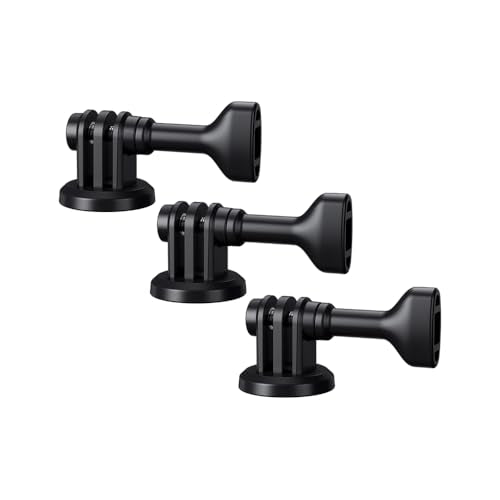 JJC 3-Pack 1/4"-20 Tripod Mount Adapter for GoPro Go Pro Hero 13 12 11 10 9 8 7 6 5, DJI Osmo Action 4 3, AKASO, Insta360 Ace Pro & More Action Cameras on Standard 1/4"-20 Tripod Selfie Stick Monopod - size: Tripod Mount (3-Pack)