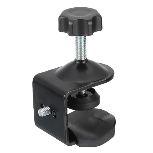 PATIKIL Metal Universal C-Clamp, Heavy Duty g Clamp Base with 1/4" Male Thread 0-30 mm Clamping Range Stand Mounting Accessory Cabinet for Camera Desktop Mount Holder Tube, Black