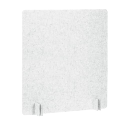 PATIKIL Desk Dividers 24" x 24", 1 Pack Desk Privacy Panel Freestanding Noise Reducing Partition Acoustic Panel with 4Pcs Support Feet for Testing Office Home Library, Light Gray Style B - color: Light Gray Style B, size: 24" x 24"
