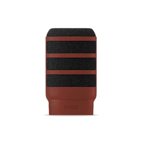 RØDE WS14 Premium Pop Filter for PodMic and PodMic USB (Red) - color: Red