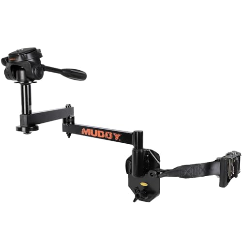 MUDDY Hunt Hard Compact Durable Aluminum Lightweight Ergonomic Portable Easy-to-Install Silent Outdoor Camera Arm | 24" Reach with Over 5 Points of Adjustment - style: Hunt Hard Arm