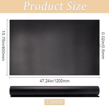 GORGECRAFT Black PVC Backdrop 120x40cm/47.24x15.75inch Food Photography Background Matte Waterproof Vinyl for Product Video Photo Studio Shooting Flat Lay Cosmetics Jewelry - color: Black