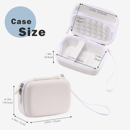 ProCase Hard Shell Digital Camera Case for Canon G7X Mark III Mark II, Sony Cybershot, PowerShot SX740, Ricoh GR III, Kodak Pixpro, Compact 4K Vlogging Small Cameras Travel Carrying Storage Bag -Blue - color: White