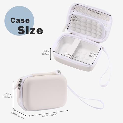 ProCase Hard Shell Digital Camera Case for Canon G7X Mark III Mark II, Sony Cybershot, PowerShot SX740, Ricoh GR III, Kodak Pixpro, Compact 4K Vlogging Small Cameras Travel Carrying Storage Bag -Blue - color: White