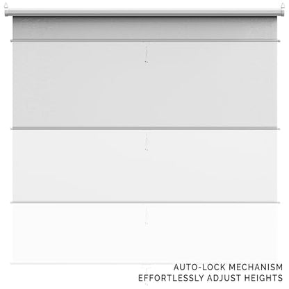 【Wider Style】 KHOMO Gear White Screen 84 x 84 inch – Extra Large Pull Down Backdrop – Portable Collapsible Roll Down Projector Screen – White Screen for Video, Streaming, and Photography - color: White - White Metal Frame