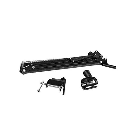 Dragonpad USA Microphone Scissor Boom Arm with Desk Mount - Black Frame - color: Black