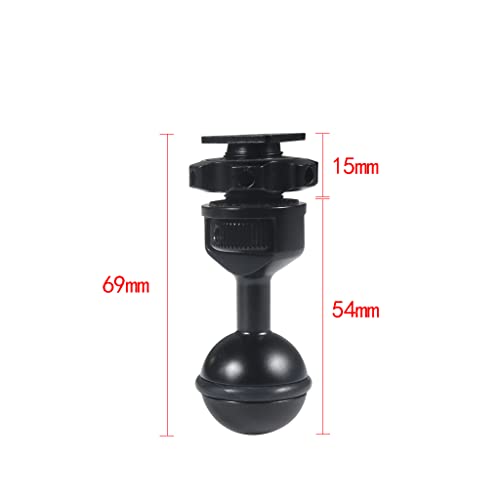 1 Inch Ball Mount Head Adjustable Adapter with Cold Shoe Base for Underwater Camera Case Video Flash (Kit B) - color: Kit B