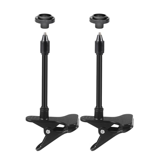 Tonton 2-Pack Clip Clamp Mount Compatible with Blink Outdoor 4 (4th Gen), Blink Outdoor (3rd Gen), XT3, XT/XT2, Mini – 7.1 Inchs Gooseneck Arm, Tool-Free Adjustable Mount for Blink Camera System - size: Clip Clamp Mount*2