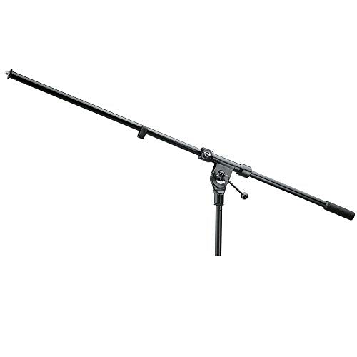 K&M - König & Meyer 21100.500.55 - Classic One-Piece Mic Boom Arm - Smooth, Silent and Scratch Free Position Changes - Mic Extension - Professional Grade for all Musicians - German Made - Black - size: 21100.500.55