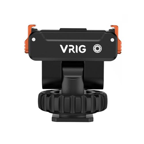 VRIG Quick-Release Mount & Cold Shoe Camera Adapter for Osmo Action 6/ Nano | Two-way Magnetic Attachment Base Compatible with Camera Hot Shoe and 1/4" Thread Tripod Accessories, AC-36