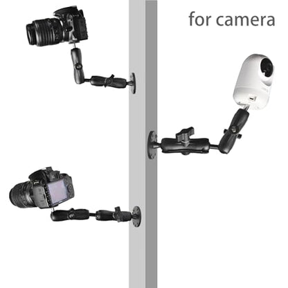 VAUBORTTI 1" Ball Mount for Garmin Striker 4,Aluminum Extension Arm with AMPS Round Plate – Fish Finder, ELD Mount – Compatible with RAM B Size Kit – T-Bolt Track System