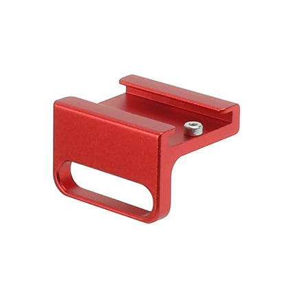 Cold Shoe Mount Adapter 90 Degree for Camera Attach Side Cage Quick Release L Bracket Plate Handle 1/4" Screws