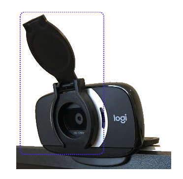 Protective Lens Privacy Cover Shutter for Webcam with Protruding Lens or Flat Area Surrounding Lens Compatible with Logitech C615 C270 for Foscam, Wansview & More
