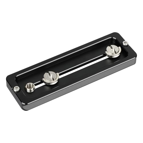 CAMVATE 120mm Quick Release Plate with 1/4"-20 and 3/8"-16 Mounting Screw | Compatible with Arca Swiss for Long Lens Tripod Foot Extension