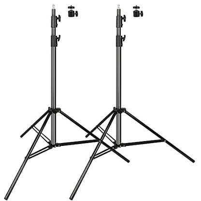 Heavy Duty Aluminum Alloy Photography Video Tripod Light Stands, Tripod Stands for Softboxes, Umbrellas, Reflectors, Lights - Pack of 2, 9.19 Feet/2.8M - size: 2 Pack