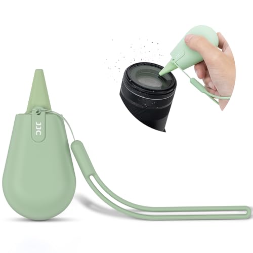 Pocket-Sized Silicone Camera Dust Blower Lens Air Blower, Small Camera Lens Cleaner Air Blower for Sensor LCD Keyboards Filters Printing, Sage Green Portable Dust Blower for Outdoor Travel Cleaning - color: Green, size: Small