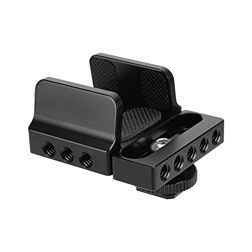 CAMVATE SSD Holder Clamp Adjustable(33~60mm) with 1/4"-20 Mounting Points | Shoe Mount Connector