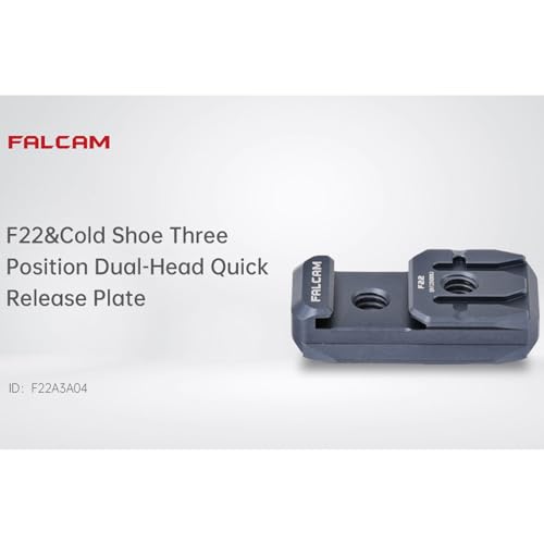 FALCAM F22 Cold Shoe Three Position Dual-Head Quick Release Plate with Dual-Side F22 Quick Release Mount