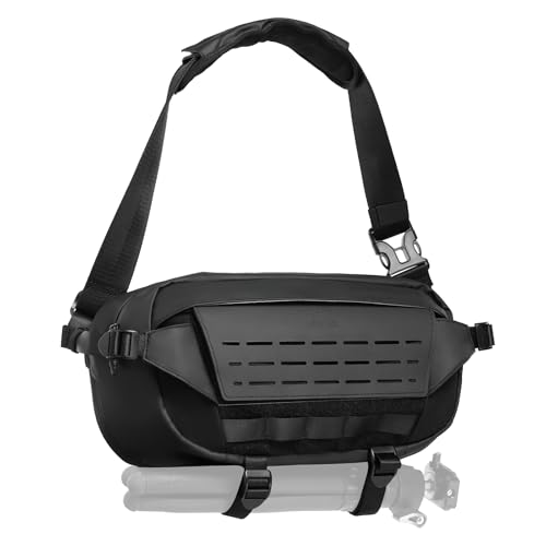 ULANZI Camera Sling Bag, Water-Resistant Camera Case with Tripod Holder, DSLR/SLR/Mirrorless Camera Bags Crossbody for photographers - Black 9L Capacity - size: Black 9L