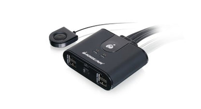 IOGEAR USB 2.0 4x4 Peripheral Switching Hub - 4 PC Share To 4 USB Devices - Up To 480Mbps - Mobile Devices Charging - Mouse/Keyboard - Printer - Scanner - EX HD & More-LED Indicators w/Remote - GUS404 - size: 4x4, style: USB 2.0