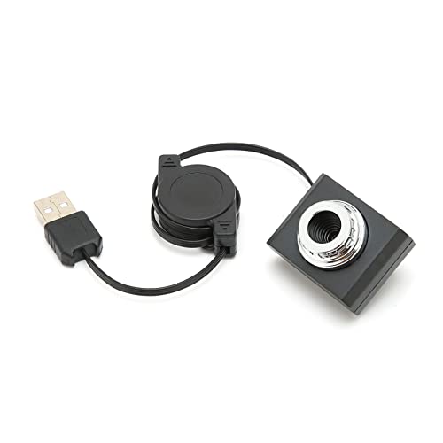 Pomya 480P Webcam with Automatic White Balance, USB 2.0 High Resolution Wired Computer Camera for PC, Laptop and Desktop, Plug and Play, Webcam for Video Conferencing, Recording, Online Chatting