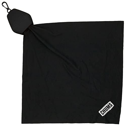 Chums Pouch XL Microfiber Lens Cloth - Portable Lens & Screen Cleaner Cloth Keychain (Black) - color: Black, size: Pouch XL