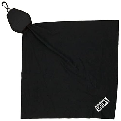 Chums Pouch XL Microfiber Lens Cloth - Portable Lens & Screen Cleaner Cloth Keychain (Black) - color: Black, size: Pouch XL
