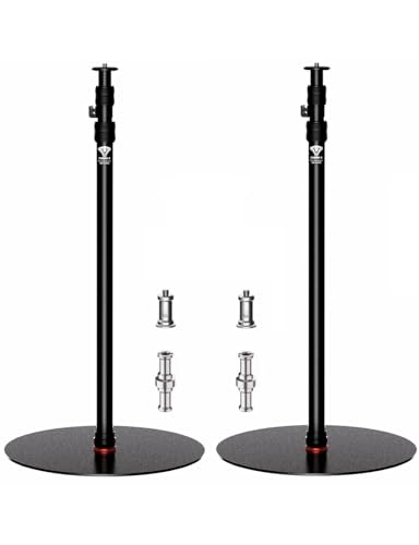 IFOOTAGE RB-A400 Round Base Light Stand Monopod 79" 2 Pack | Tripod Monopod for Cameras Lights Webcam, Live Streaming Vlogging, Stable Round Base Stand with 22LBS Payload - size: 79in - RB-A400 (2-Pack)
