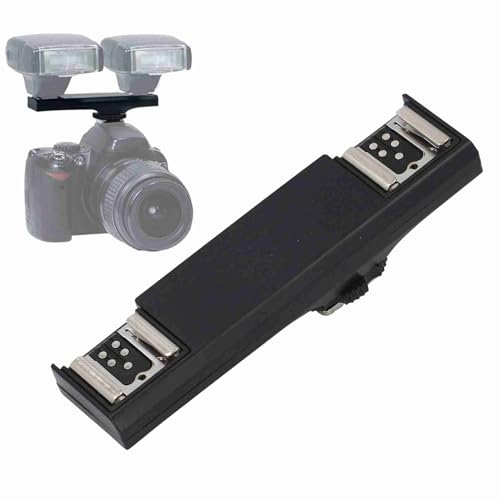 Hot Shoe Splitter, Hot Shoe Extension Bar Mount Cold Shoe Extension Bracket Bracket DSLR Camera Camcorder DV (for )