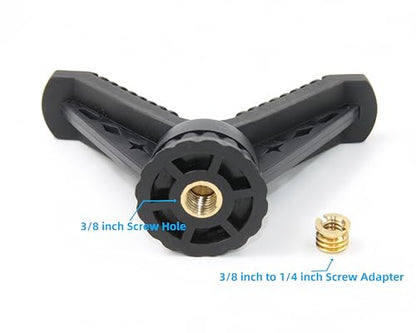 Rifle Clamp for Tripod - Heavy Duty Arca Swiss Saddle Mount with Quick Release, 1/4"&3/8" Screw Holes, Universal Hunting/Shooting Clamp Rest - style: 360° Rotatable V Yoke