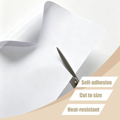 6 Pcs Light Diffuser Sheet Adhesive Sticker, Diffusion Cover Sheet Anti-Glare, Lighting Diffusion Sticker for Soften LED Downlight Ceiling Lighting LED Panel (11.8x8.2 Inches)