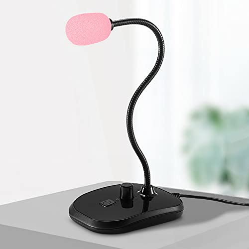 SUMAJU 10 Pack Lapel Headset Microphone Windscreen,Christmas Stocking Stuffers Microphone Sponge Foam Cover Mini Size Lavalier Microphone Windscreen for Variety of Headset Microphone, Pink - color: pink