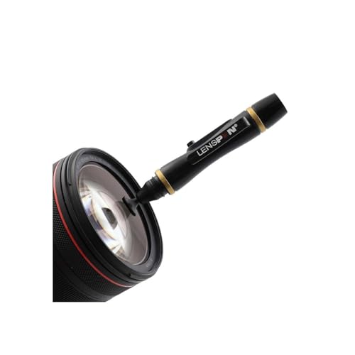LensPen NLP-1, Black | Retractable Dust Removal Brush, Non-Liquid Cleaning Element, 12mm Round Cleaning Tip, 11cm Long