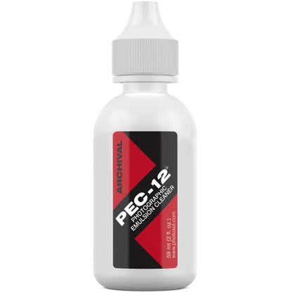 PEC-12 Photographic Emulsion Cleaner - Fluid for Removal of Non-Water Based Stain, Grease & Ink from Emulsions and Bases - Photographers Choice for Cleaning 35mm Film, Photo Negative, B&W Slide with Dropper Tip - size: 2 Fl Oz (Pack of 1)