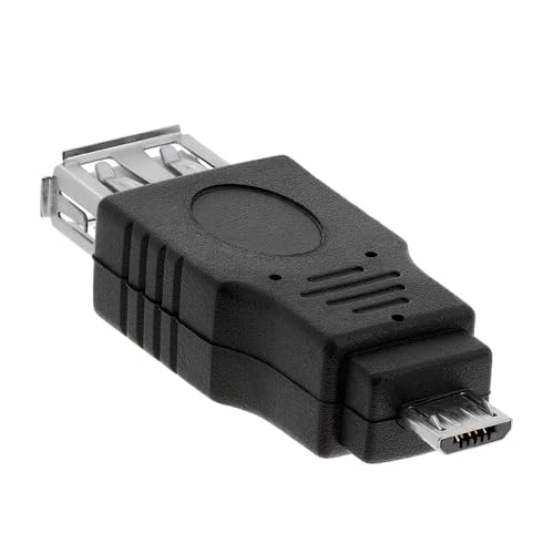 Cmple - Micro USB to USB Adapter Standard 2.0 A Female Jack to Micro B Male Plug OTG Connector Converter for Cameras Tablets Phones Dash Cams Transfer Photos to Computer - 10 Pack - size: 10 Pack, style: USB 2.0 A Female to Micro B 5-Pin Male