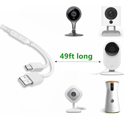 Super Long USB to USB Charging Cable for/Camera Long Wire 393.7in/590.55inch - size: length10m