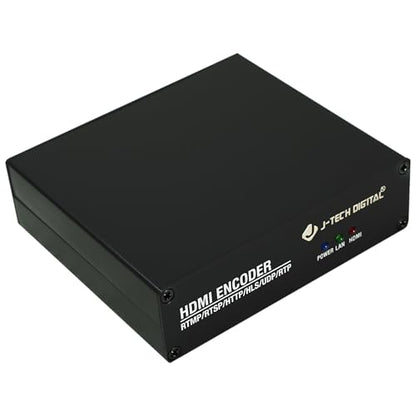 J-Tech Digital HDMI H.264 IPTV Encoder Livestream with Audio Embedder 1080P 60Hz for Online Streaming Platforms Control App Available [JTECH-ENCH4A] - size: 1080P Encoder with Audio