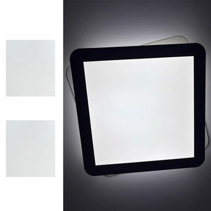 6 Pcs Light Diffuser Sheet Adhesive Sticker, Diffusion Cover Sheet Anti-Glare, Lighting Diffusion Sticker for Soften LED Downlight Ceiling Lighting LED Panel (11.8x8.2 Inches)