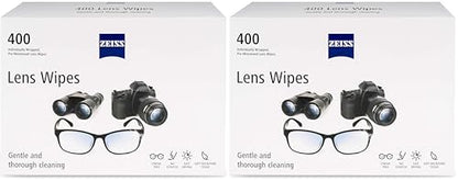 Zeiss Pre-Moistened Lens Cleaning Wipes, 400 count (Pack of 2) - size: 400 Count (Pack of 2)
