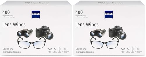 Zeiss Pre-Moistened Lens Cleaning Wipes, 400 count (Pack of 2) - size: 400 Count (Pack of 2)