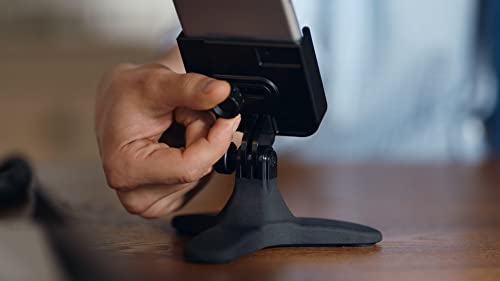 WeatherTech DeskFone - Universal Desktop Cell Phone Holder (Red Metal Knobs) - color: Red Metal Knobs