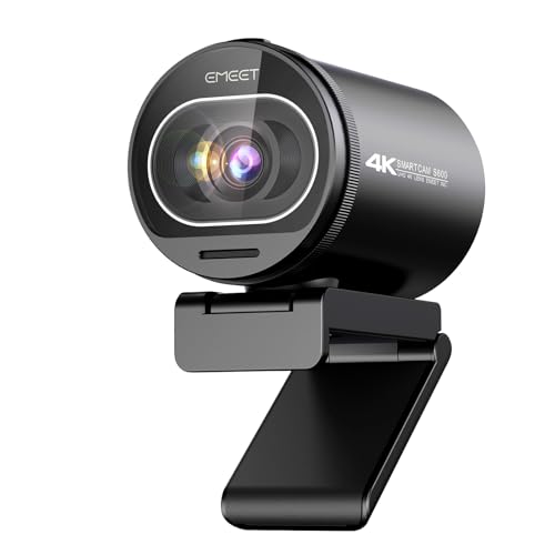 EMEET S600 4K Webcam for Streaming - Sony 1/2.55'' Sensor, PDAF Autofocus, 1080P@60FPS, 2 Noise Reduction Mics, Built-in Privacy Cover, 73° FOV, Streaming Camera for Live Commerce/Gaming/Beauty - style: S600 Sony Sensor PDAF 60FPS