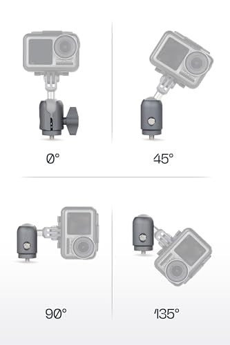 FANAUE Single Socket Arm Swivel Plate for 20mm Ball Head Adapter,with 1/4'' Screw for GoPro and Action Cameras