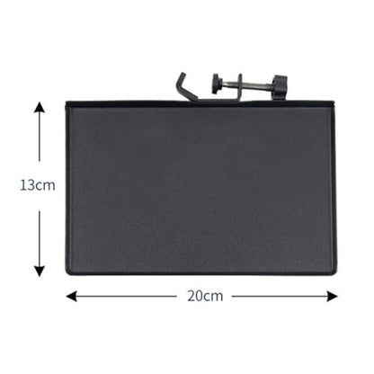 Clamp Microphone Stand Tray Holder for Live Streaming with Sound Card Storage Raised Edge Bracket for Picks Capos Phones and Accessories